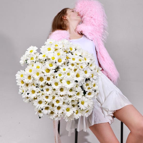 Хризантема кустовая (белая)